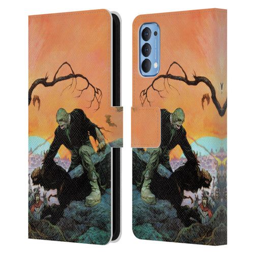 Frank Frazetta Medieval Fantasy Zombie Leather Book Wallet Case Cover For OPPO Reno 4 5G