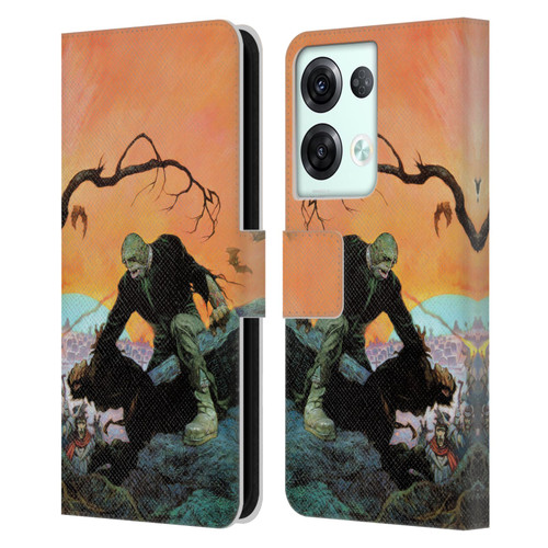 Frank Frazetta Medieval Fantasy Zombie Leather Book Wallet Case Cover For OPPO Reno8 Pro