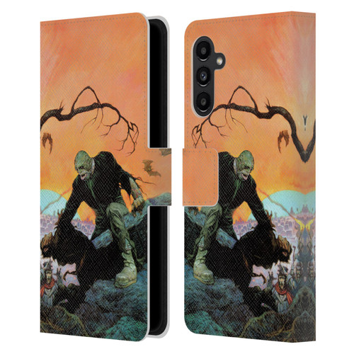 Frank Frazetta Medieval Fantasy Zombie Leather Book Wallet Case Cover For Samsung Galaxy A13 5G (2021)