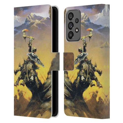 Frank Frazetta Medieval Fantasy Eternal Champion Leather Book Wallet Case Cover For Samsung Galaxy A73 5G (2022)