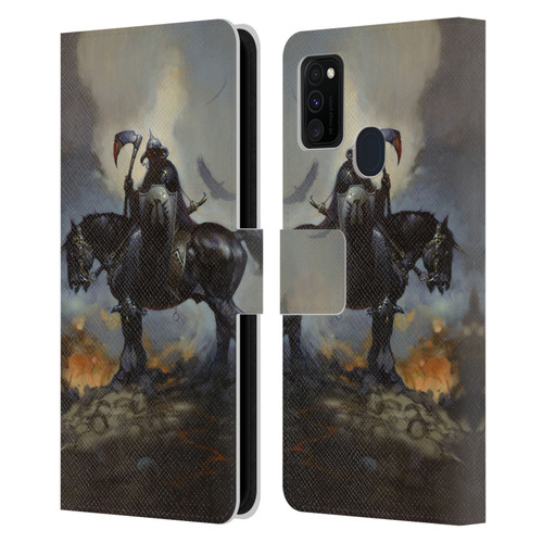 Frank Frazetta Medieval Fantasy Death Dealer Leather Book Wallet Case Cover For Samsung Galaxy M30s (2019)/M21 (2020)