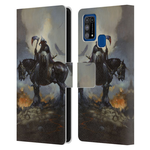 Frank Frazetta Medieval Fantasy Death Dealer Leather Book Wallet Case Cover For Samsung Galaxy M31 (2020)