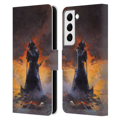 Frank Frazetta Medieval Fantasy Death Dealer 3 Leather Book Wallet Case Cover For Samsung Galaxy S22 5G