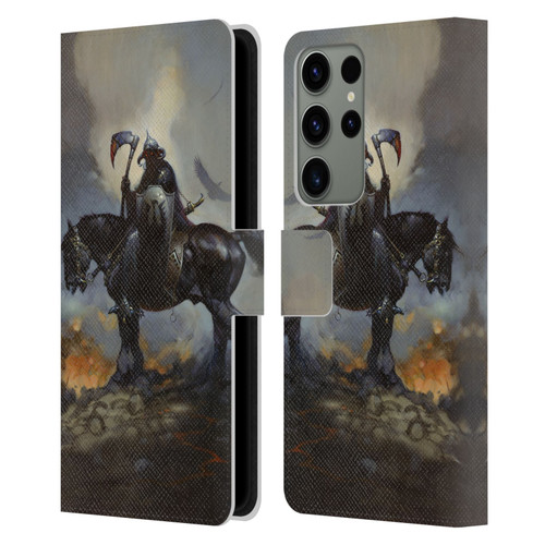 Frank Frazetta Medieval Fantasy Death Dealer Leather Book Wallet Case Cover For Samsung Galaxy S23 Ultra 5G
