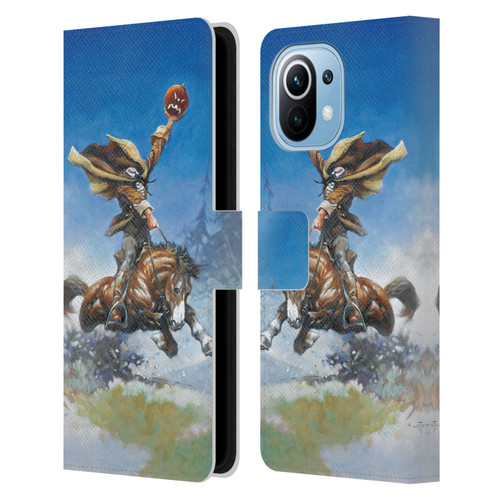 Frank Frazetta Medieval Fantasy Headless Horseman Leather Book Wallet Case Cover For Xiaomi Mi 11