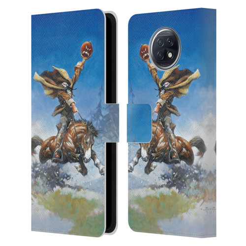 Frank Frazetta Medieval Fantasy Headless Horseman Leather Book Wallet Case Cover For Xiaomi Redmi Note 9T 5G