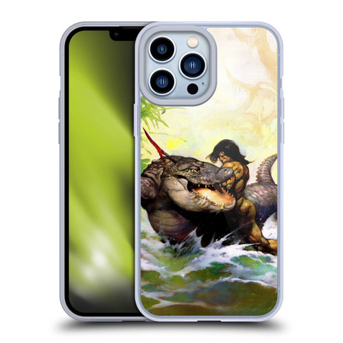 Frank Frazetta Fantasy Monster Out Of Time Soft Gel Case for Apple iPhone 13 Pro Max