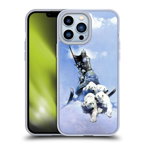 Frank Frazetta Fantasy Silver Warrior Soft Gel Case for Apple iPhone 13 Pro Max