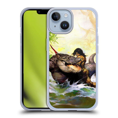 Frank Frazetta Fantasy Monster Out Of Time Soft Gel Case for Apple iPhone 14