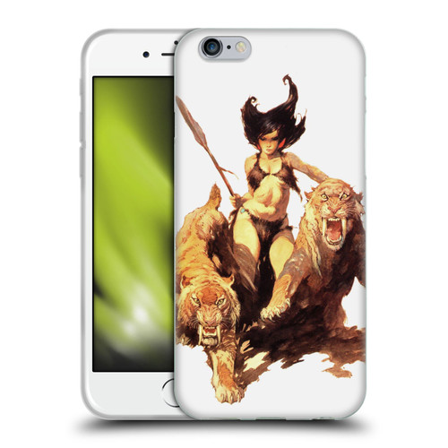 Frank Frazetta Fantasy The Huntress Soft Gel Case for Apple iPhone 6 / iPhone 6s