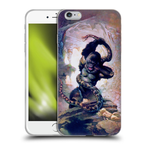 Frank Frazetta Fantasy Gorilla With Snake Soft Gel Case for Apple iPhone 6 Plus / iPhone 6s Plus
