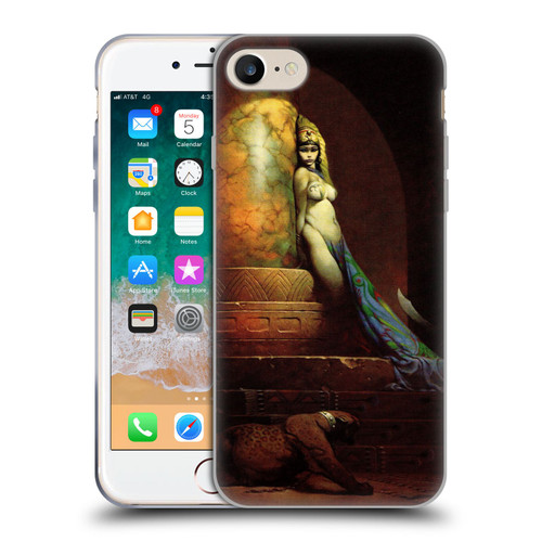 Frank Frazetta Fantasy Egyptian Queen Soft Gel Case for Apple iPhone 7 / 8 / SE 2020 & 2022