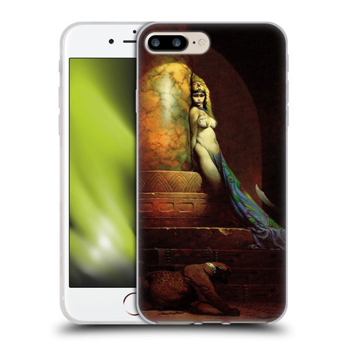Frank Frazetta Fantasy Egyptian Queen Soft Gel Case for Apple iPhone 7 Plus / iPhone 8 Plus