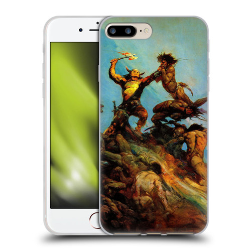 Frank Frazetta Fantasy Indomitable Soft Gel Case for Apple iPhone 7 Plus / iPhone 8 Plus