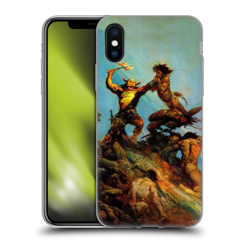 Frank Frazetta Fantasy Indomitable Soft Gel Case for Apple iPhone X / iPhone XS