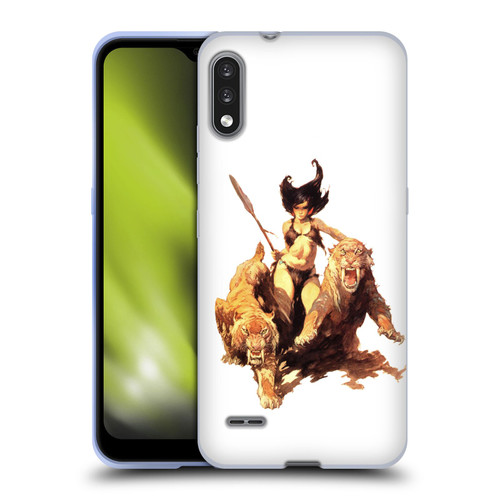 Frank Frazetta Fantasy The Huntress Soft Gel Case for LG K22