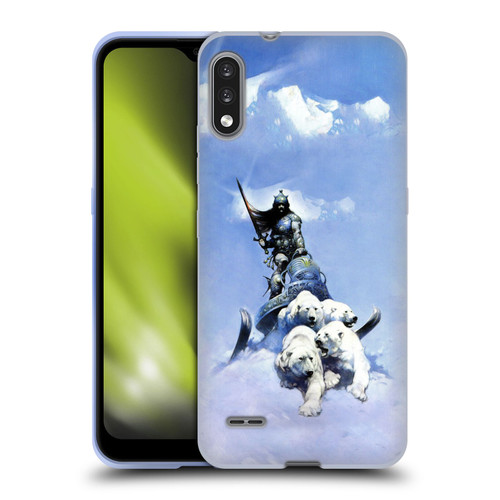 Frank Frazetta Fantasy Silver Warrior Soft Gel Case for LG K22
