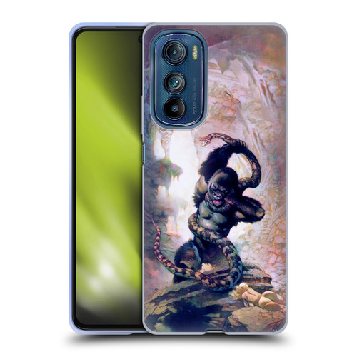Frank Frazetta Fantasy Gorilla With Snake Soft Gel Case for Motorola Edge 30