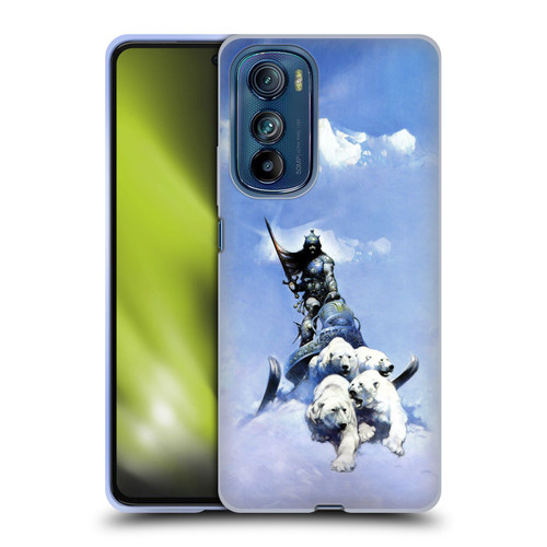 Frank Frazetta Fantasy Silver Warrior Soft Gel Case for Motorola Edge 30