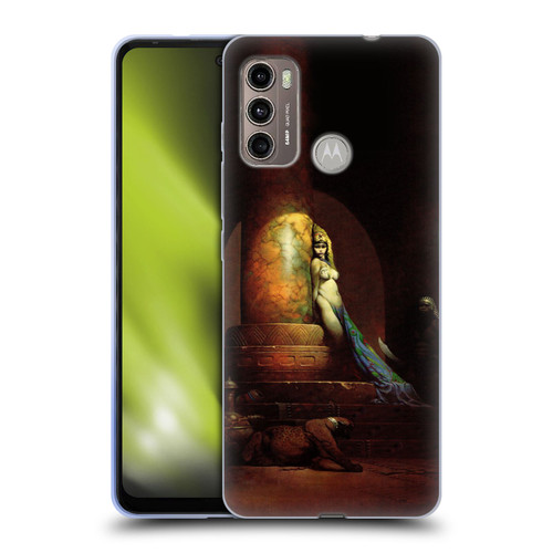 Frank Frazetta Fantasy Egyptian Queen Soft Gel Case for Motorola Moto G60 / Moto G40 Fusion
