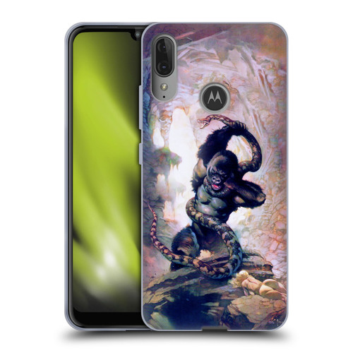 Frank Frazetta Fantasy Gorilla With Snake Soft Gel Case for Motorola Moto E6 Plus