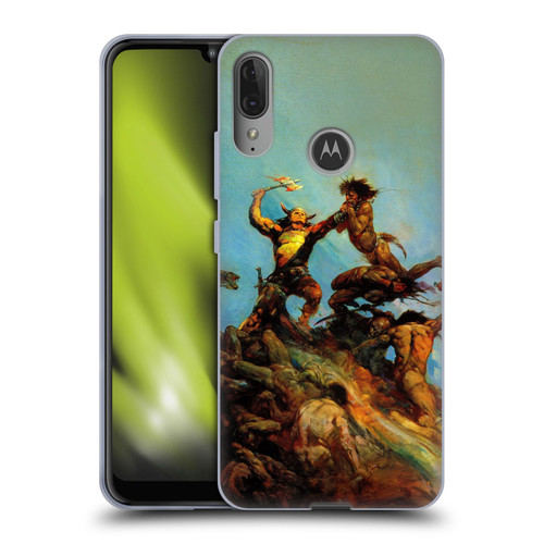 Frank Frazetta Fantasy Indomitable Soft Gel Case for Motorola Moto E6 Plus