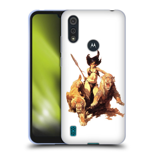 Frank Frazetta Fantasy The Huntress Soft Gel Case for Motorola Moto E6s (2020)