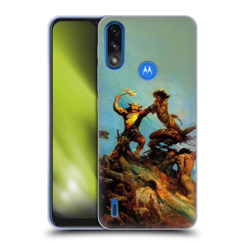Frank Frazetta Fantasy Indomitable Soft Gel Case for Motorola Moto E7 Power / Moto E7i Power