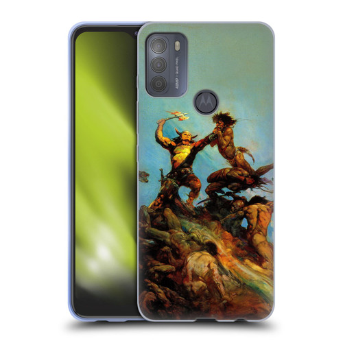 Frank Frazetta Fantasy Indomitable Soft Gel Case for Motorola Moto G50