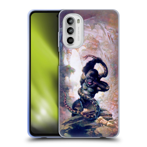 Frank Frazetta Fantasy Gorilla With Snake Soft Gel Case for Motorola Moto G52