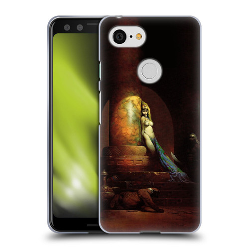 Frank Frazetta Fantasy Egyptian Queen Soft Gel Case for Google Pixel 3