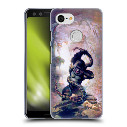 Frank Frazetta Fantasy Gorilla With Snake Soft Gel Case for Google Pixel 3