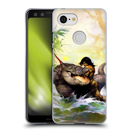 Frank Frazetta Fantasy Monster Out Of Time Soft Gel Case for Google Pixel 3