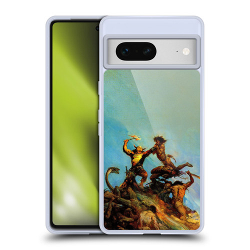 Frank Frazetta Fantasy Indomitable Soft Gel Case for Google Pixel 7