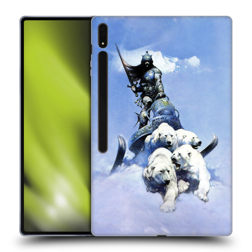 Frank Frazetta Fantasy Silver Warrior Soft Gel Case for Samsung Galaxy Tab S8 Ultra