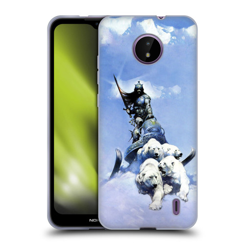 Frank Frazetta Fantasy Silver Warrior Soft Gel Case for Nokia C10 / C20
