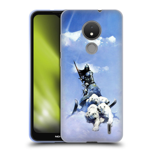 Frank Frazetta Fantasy Silver Warrior Soft Gel Case for Nokia C21
