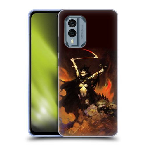 Frank Frazetta Fantasy Woman With A Scythe Soft Gel Case for Nokia X30