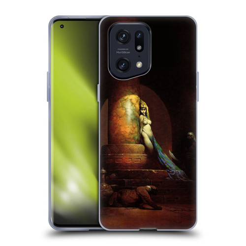 Frank Frazetta Fantasy Egyptian Queen Soft Gel Case for OPPO Find X5 Pro