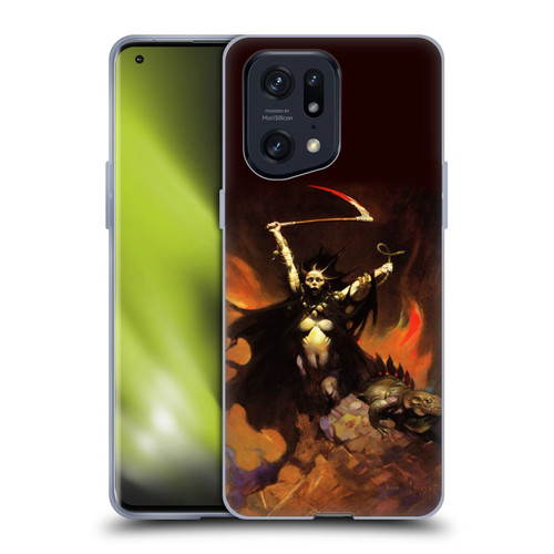 Frank Frazetta Fantasy Woman With A Scythe Soft Gel Case for OPPO Find X5 Pro