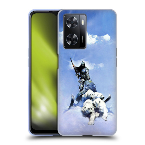 Frank Frazetta Fantasy Silver Warrior Soft Gel Case for OPPO A57s