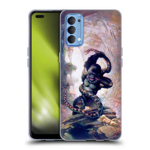 Frank Frazetta Fantasy Gorilla With Snake Soft Gel Case for OPPO Reno 4 5G