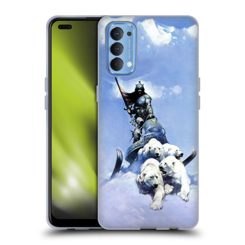 Frank Frazetta Fantasy Silver Warrior Soft Gel Case for OPPO Reno 4 5G