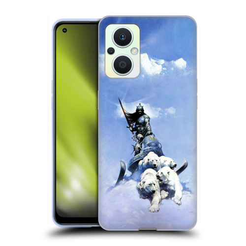 Frank Frazetta Fantasy Silver Warrior Soft Gel Case for OPPO Reno8 Lite