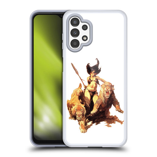 Frank Frazetta Fantasy The Huntress Soft Gel Case for Samsung Galaxy A13 (2022)