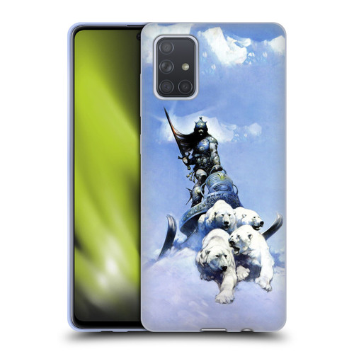 Frank Frazetta Fantasy Silver Warrior Soft Gel Case for Samsung Galaxy A71 (2019)