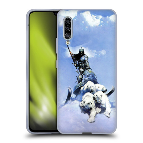 Frank Frazetta Fantasy Silver Warrior Soft Gel Case for Samsung Galaxy A90 5G (2019)