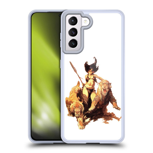 Frank Frazetta Fantasy The Huntress Soft Gel Case for Samsung Galaxy S21 5G