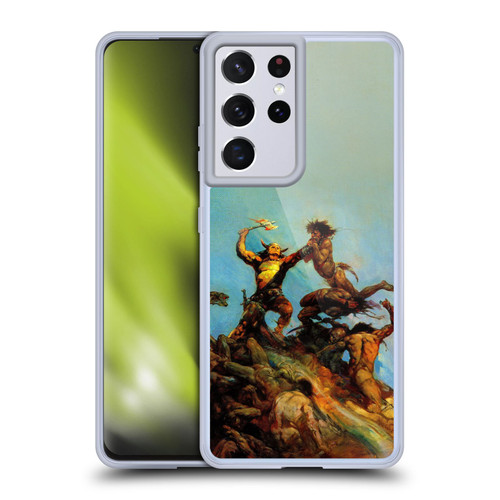Frank Frazetta Fantasy Indomitable Soft Gel Case for Samsung Galaxy S21 Ultra 5G