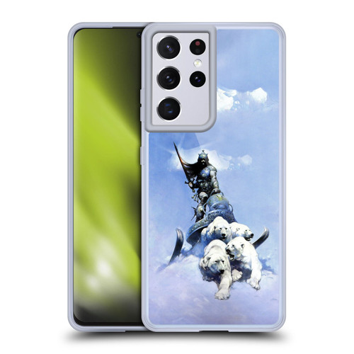 Frank Frazetta Fantasy Silver Warrior Soft Gel Case for Samsung Galaxy S21 Ultra 5G